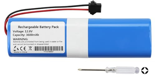 K KYUER 3600mAh Replacement Robot Aspirapolvere Batteria per Lefant U180 Robot Vacuum Cleaner with Tools 12.8V