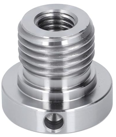 Edelstahl-Drehmaschinen-Spindelstock-Adapter, Spindeladapter, Männlich 33 Mm Weiblich, 18 Mm Gewindefuttereinsatz, für die Holzbearbeitung