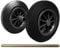 Heavy Duty Dustbin Replacement Wheels With Nose Collar - Rubber Wheels & Axle Kit