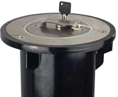 Heavy Duty Telescopic Retractable Security Post Driveways, Carports and Garages Concrete Set Type
