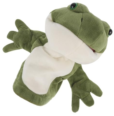 Abaodam Plüschtier Hand Frosch Handpuppe Spielzeug Interaktives Eltern-Kind-lernspielzeug Rollenspiel