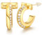 Damen Cc Ohrringe,Creolen Gold Love Ohrring für Frauen,Sterling Silber 925 Hoop Earringe for Women,Buchstabe T Ohringe Damen,Dupes,Ideal Geschenk für Frauen,Mode Schmuck