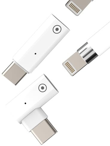 para Apple Pencil Adaptador USB C Macho a Lightning Hembra(2 Pack) para iPad Pro Conversor Tipo C Conector para Apple Pencil Cargador Adapter para 1st Generación Lapiz Stylus Accesorios