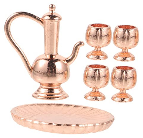TOYANDONA 1satz Miniatur Teeservice Set Mini Tea Set Für Teiliges Zubehör Mit Und Antikes Design Für Kreative Spielwelten
