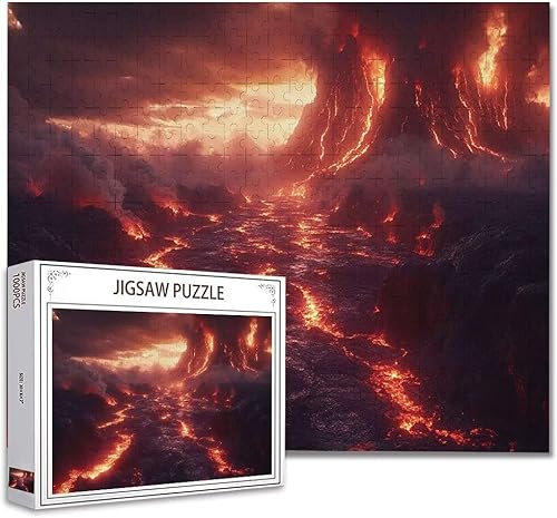 Puzzle 5000 Teile Landschaft Puzzle Erwachsene Groß Panorama, Klassische Schwerpuzzle PäDagogisches Spiel Herausforderung Impossible Kunstpuzzle, Compact Box Mit Poster Geschenke für Frauen/MäNner A-0