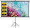 INMOZATA 80 inch Projector Screen and Stand/Wall/Ceiling Projection Screen Outdoor Indoor with 16:9 Ratio Matte White Screen & Ambient Light Rejecting Movie Screen for Garden Camping Home Theater