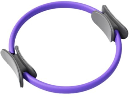 DimyFew Pilates Trainingsgerät Pilates-Kreis Fitness Beinmuskeltrainer mit Bequemem Moonschnitt-Griff aus PP Und NBR für Hausgebrauch Yogastunden, Lila 50 Pfund