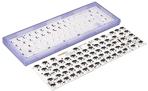Tomantery Modular Hot Swap 67 Keys RGB Backlit DIY Mechanical Keyboard Kit for Custom Gaming Enthusiasts Material:ABS (Purple)
