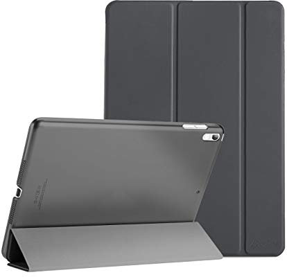 ProCase Hülle für 10,5 Zoll iPad Air 3 2019/ iPad Pro 2017, Ultra Dünn Case Cover mit transluzenter Rückseite, Auto Schlafen/Wachen Schutzhülle Kompatibel mit iPad Air 3 (3rd Gen)/ iPad Pro 10.5 -Grau