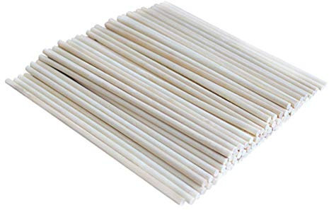 Supvox Holsstab Natürliche Rund Holzstäbchen Sticks für Kinder DIY Handwerk Materialien 200x2x2mm 100 Stück