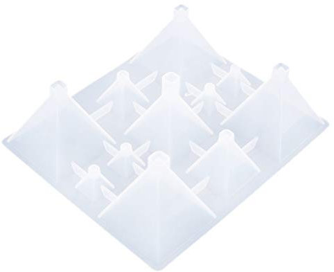 non-brand 5 Größen Pyramide Silikonform Backform Kuchenform Zucker Fondant Kuchen Backen Dekorieren