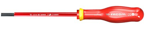 Facom AT10X200VE PROTWIST® Insulated Screwdrivers 1000 Volts for Slotted Screws