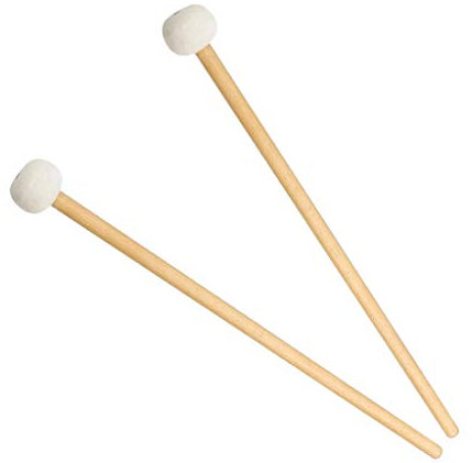 H HILABEE Percussion Sticks Schlägel Paukenschlägel Glockenspiel-Schlägel für Bass, Xylophone usw, 38,5 cm