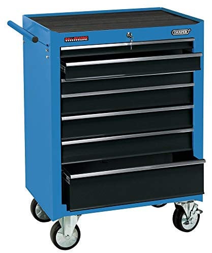 Draper 15040 Seven Drawer Storage Roller Cabinet (26’’), Blue