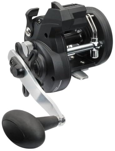 Abu Garcia Cardinal® Trolling Line Counter Rolle - Präzise Schnurverfolgung, Carbon Matrix Drag, hohe Schnurkapazität, Süß- und Salzwasser, Lachs, Hecht und Seeforelle, Schwarz, 20 LC, Rechtshand