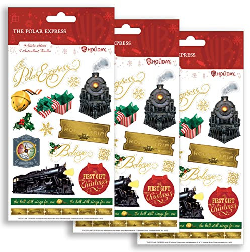 Paper House Productions Polar Express Aufkleber, Multipack, 3 Stück