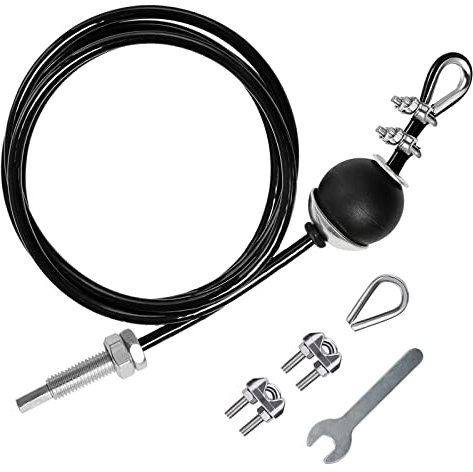 LFJ Fitness Cavo Acciaio, Fune Corda Palestra Filo Acciaio Attrezzature Palestra in Casa Multifunzione Accessori fai da te (Regolabile 3,5 m con vite)