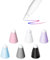 YINVA Cover for Apple Pencil Tip, Noise Reduction Silicone Nib Cap Accessories for Apple Pencil 2nd Generation Tips and 1st Gen Suitable Paper-Like Screen Protector(6 PCS,6 Colors)