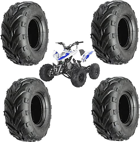 Union Reifen Set mit 4 Reifen 16 x 8-7 16/8.00-7 für ATV Mini Quad, verstärkt, 4 PR