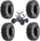 Union Reifen Set mit 4 Reifen 16 x 8-7 16/8.00-7 für ATV Mini Quad, verstärkt, 4 PR
