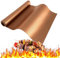 Thienlee Grillmatte-Rolle, zuschneidbar, Grillmatten für Outdoor-Grill, antihaftbeschichtet, Grillzubehör für Gas, Holzkohle, Elektrogrill (Kupfer, 40 x 3 m)
