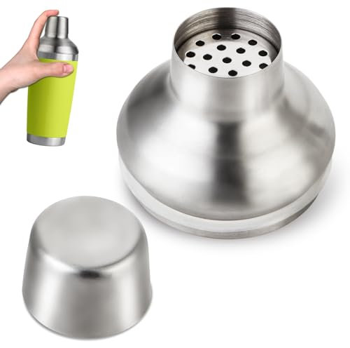 Cocktail Shaker Lids Compatible with YETI Rambler 20 oz, Leak Resistant, Shake without Splashes, Stainless Steel Replacement Lid Whiskey Replacable Drinking Lid Suitable for Party/Bar