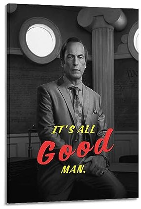 ONZS Poster Better Call Saul, klassisches Film- und Fernsehposter, Album, Poster, Jugendzimmer, Wanddekoration, 20 x 30 cm, Rahmenstil