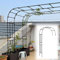 Arco per Rose A Mezza, Arco da Giardino Cornice di Vite Rosa, pergolato in Metallo con Traliccio ad Arco 60cm 90cm 120 cm 150cm W per Piante rampicanti, pergolato(Nero,W150xH240x40cm)