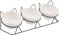 Lot de 3 gamelles surélevées en céramique pour Chat,Gamelles surélevées pour Chats,avec Inclinaison à 15°,Anti-vomissements,Gamelle Eau Chat en Céramique avec Support Métal,pour Chaton et Chiot