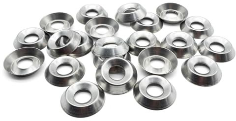 Hippo Hardware M6 (6mm) Cup Washers for Countersunk Screws Bolts A2 Stainless Steel (Pack of 20)