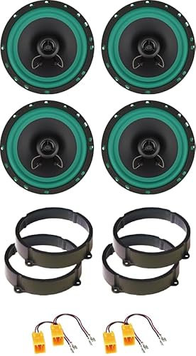 IPNOSIS Kit 4 Casse IP-01165 per Lancia Ypsilon dal 2003 in poi con 2 Supporti Anteriori, 2 Supporti Posteriori e 4 Connettori
