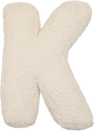 Fouriding Buchstaben Kissen Arabische Ziffern Niedliche Plüsch Wurfkissen Englisches Alphabet Kissen Dekorative Kissen für Schlafzimmer Sofa Bett Boden Auto Wohnzimmer