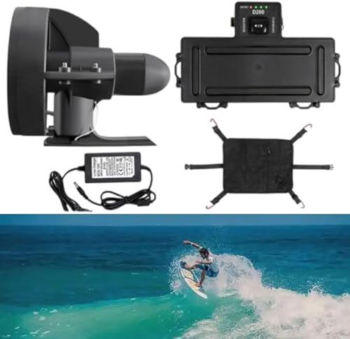 Hoiaost Akku Elektrofinne Surf & Sup Finne Akku Elektrofinne Stand Up Paddle Board Motor 12v Surfboard Kajak Surfboard Wiederaufladbar Für Longboard Surfboard Geschwindigkeit: 4-5 Km/H