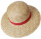 Générique Chapeau De Paille Luffy | Chappeau De Cosplay Luffy Anime | Cadeau de paille d'été jaune de fête costumée réutilisable pour les fans, hommes, femmes