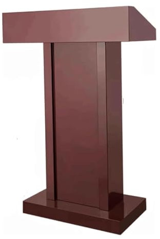 KLJUddGY Rednerpult Edelstahl-Rednerpult, breite Lesefläche, stehendes Podium, bodenstehend, tragbare Kirchenkanzel für Vorträge, Hochzeitsreden Mode