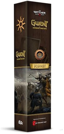 No Loading Games, Gwent Neoprene Mat – Nilfgaard, Zubehör | Spielmatte mit Kartenzonen und Leisten, für Gwent: Das legendäre Kartenspiel, Größe: 29 x 73 cm, Motiv: Nilfgaard