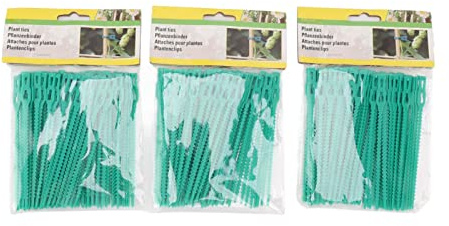 Ldafava Garten Soft-Tie Pflanzenbinder, 300 Stück Wiederverwendbare Flexible Pflanzenclips & Pflanzstäbe, 13 cm Grün Wettermfest für Ranken, Sträucher, Blumen an Spalieren, Universal Befestigung