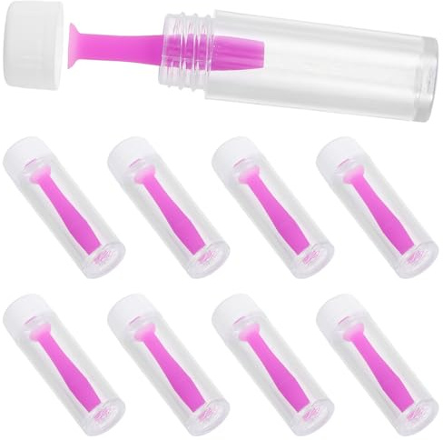 CIYODO 10 Stück Silikon Kontaktlinsen Saugsticks Wiederverwendbar Praktisch Einfaches Entfernen und Einsetzen von Kontaktlinsen Kompakt und Sicher für Weiche und Harte Linsen Lila