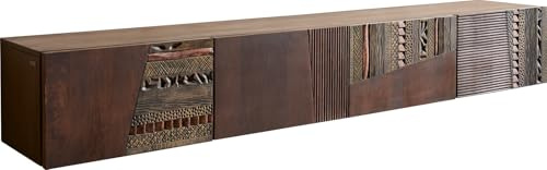 DELIFE TV-Board Imara Mango Braun 200 cm 4 Türen schwebend Lowboard