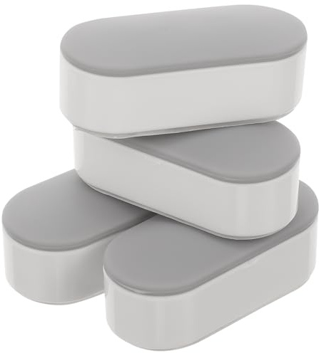 COLLBATH Wc Sitzpuffer 4 Stück mit Klebepad Universelle Toilettendichtung aus Robustem Kunststoff Geräusch und Vibrationsminimierend Erhöhter Toilettensitzkomfort für Bidet Aufsatz
