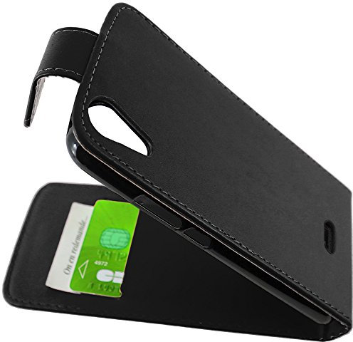 ebestStar - Coque Compatible avec Wiko Rainbow Jam 4G Etui Housse PU Cuir Rabat Flip, Noir [Appareil: 143.1 x 71.4 x 8.7mm, 5.0'']