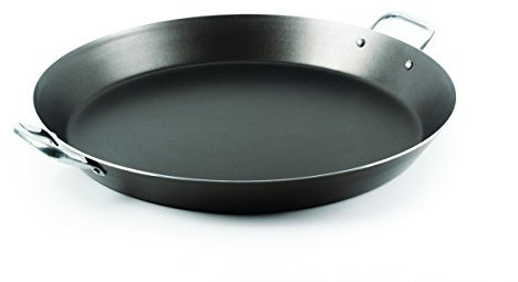 domo enjoy cooking - Padella per Paella Antiaderente, Paellera 12 porzioni, 46 cm, Chef Line