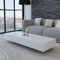 Festnight Table Basse Haute Brillance Blanc