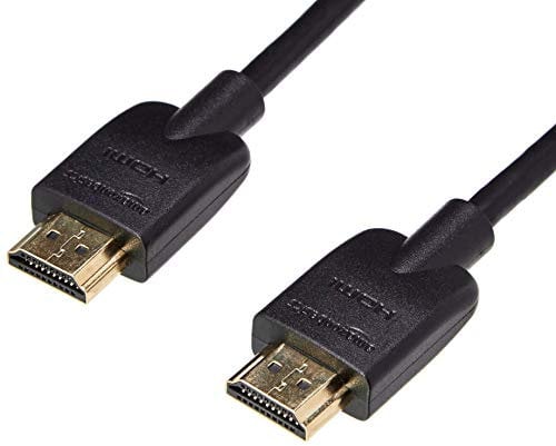 Amazon Basics - Cable HDMI flexible, de 0.9 m, Negra