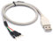 Tomost USB 2.0 to 2.54mm Header Pin Cable Cord Breadaway - USB 2.0 Type A Male to 4 Pin 2.54 mm Male Adapter