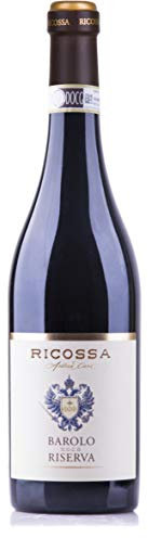 Ricossa Barolo DOCG Riserva – Vino Rosso Piemontese - Bottiglia 750 ml - 13,5% Vol – Elegante, Robusto e Longevo