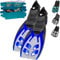 Khroom Flossen Erwachsene Gr. 36-47 - Hochwertig, Made in Italy, Schwimmflossen zum Schnorcheln & Tauchen, Unisex verstellbare Schnorchelflossen / Taucherflossen Damen & Herren (Dunkelblau, 36-41)