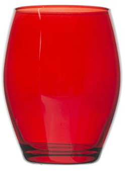 Pasabahce 489271 Montecarlo Set 6 Bicchieri, Rosso, cl39, Vetro