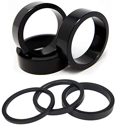 GoHZQ Ahead Spacer 1 1/8 Zoll Aluminium Fahrrad Lenker Spacer Fahrradlenker Abstandshalter Vorbau Distanzringe Fahrradgabel Steuersatz Spacer 2mm/3mm/5mm/3x10mm