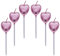 Heart Birthday Candles,6 Pcs Metallic Exquisite Cake Candles for Birthday Wedding Party Cupcakes Topper Decorations Anniversary Valentines Day,Rose Gold